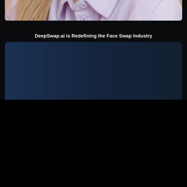DeepSwap 的上传区与换脸结果预览